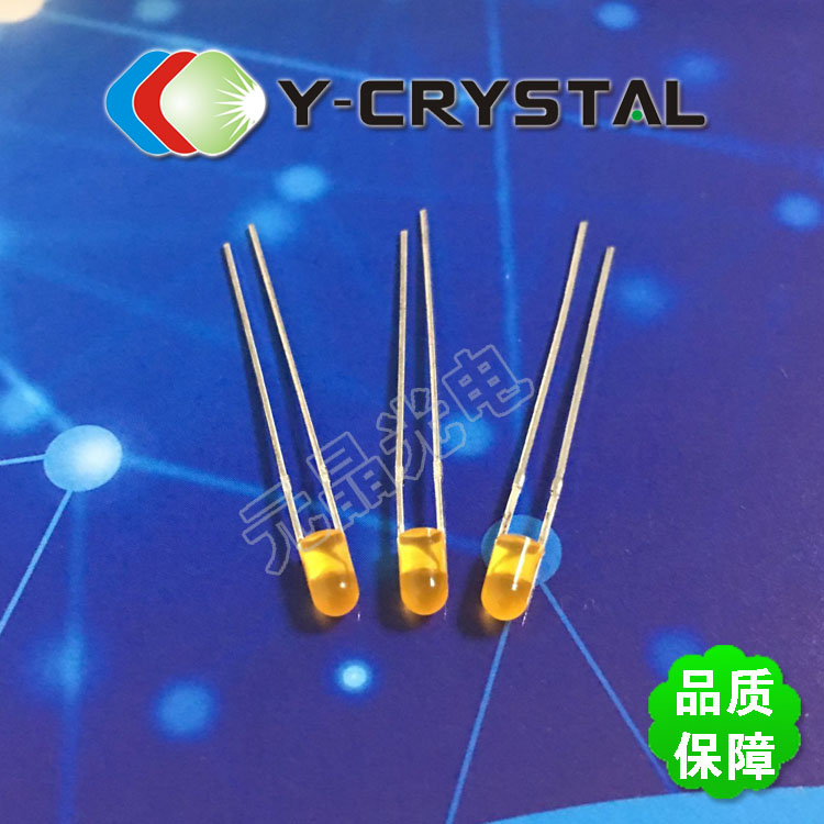 直插3MM橙光灯珠 F3橙发橙LED F3白发橙透明高亮长脚 F3白发橙雾状LED灯 - 深圳市元晶光电科技有限公司_LED发光二极管_贴片 ...